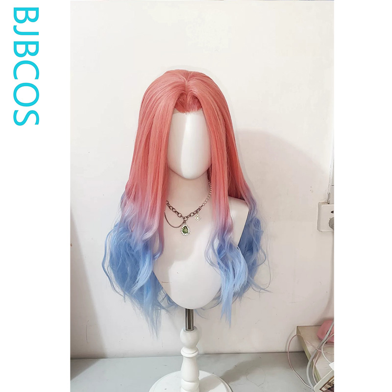 Anime Cosplay Blue Hair - Perruque coiffée ‌ Perruque Cosplay Mizi