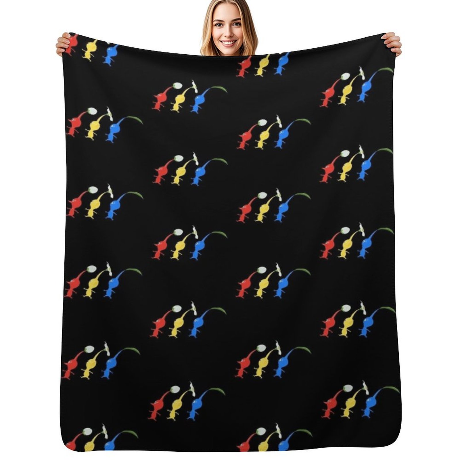 Anime Cosplay Idea - 3 couvertures à motifs de Pikmin,
