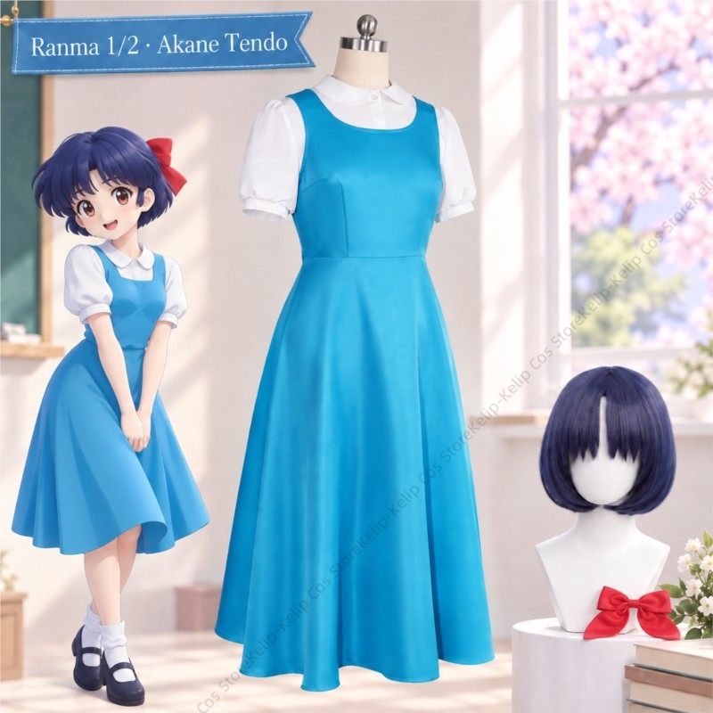 Costume de cosplay de Ranma 1/ - Anime Cosplay Blue Hair avis et prix