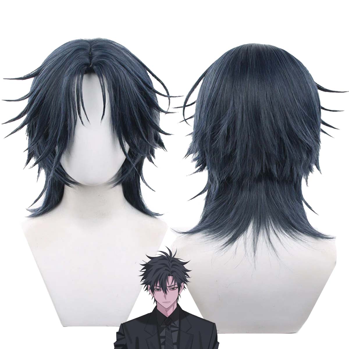 Perruque de cosplay pour homme - Anime Cosplay Blue Hair avis et prix