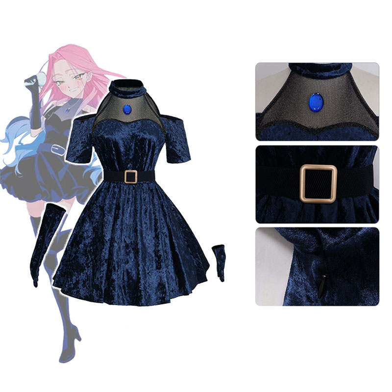 Costume de scène Mizi Cosplay  - Anime Cosplay Blue Hair avis et prix